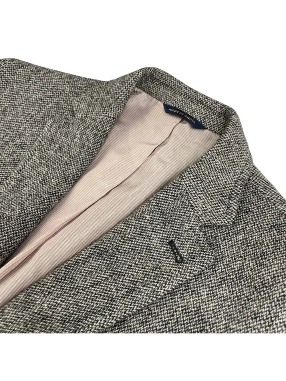 Banana Republic Men’s Tailored Fit Wool Tweed 2-Button Blazer Beige/Black • 38R